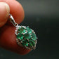Emerald Silver Pendant W/Chain From Colombia - 3.26 Grams Total