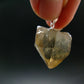 Natural Unheated Citrine Crystal Silver Pendant from Congo - 8.33 Grams