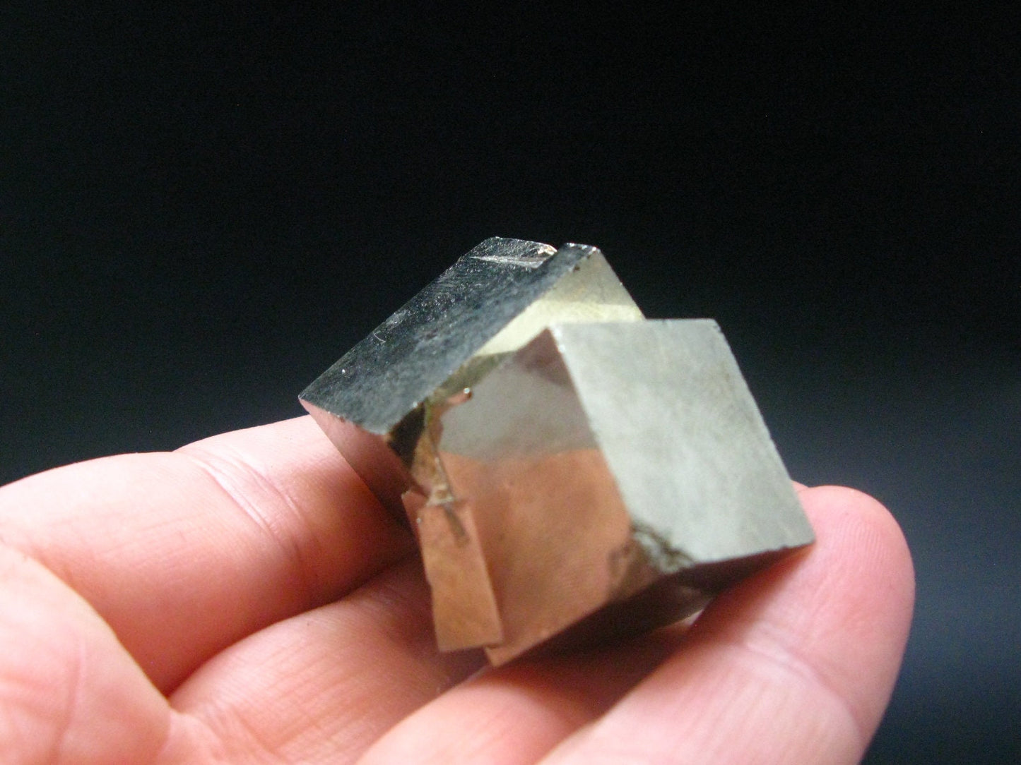 Perfect Pyrite Cube Crystal from Spain - 1.7" - 52.13 Grams