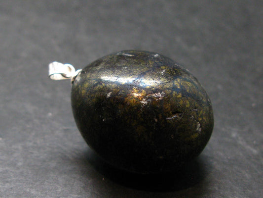 Covelite Covellite Crystal Silver Pendant From Peru - 1.4" - 25.93 Grams