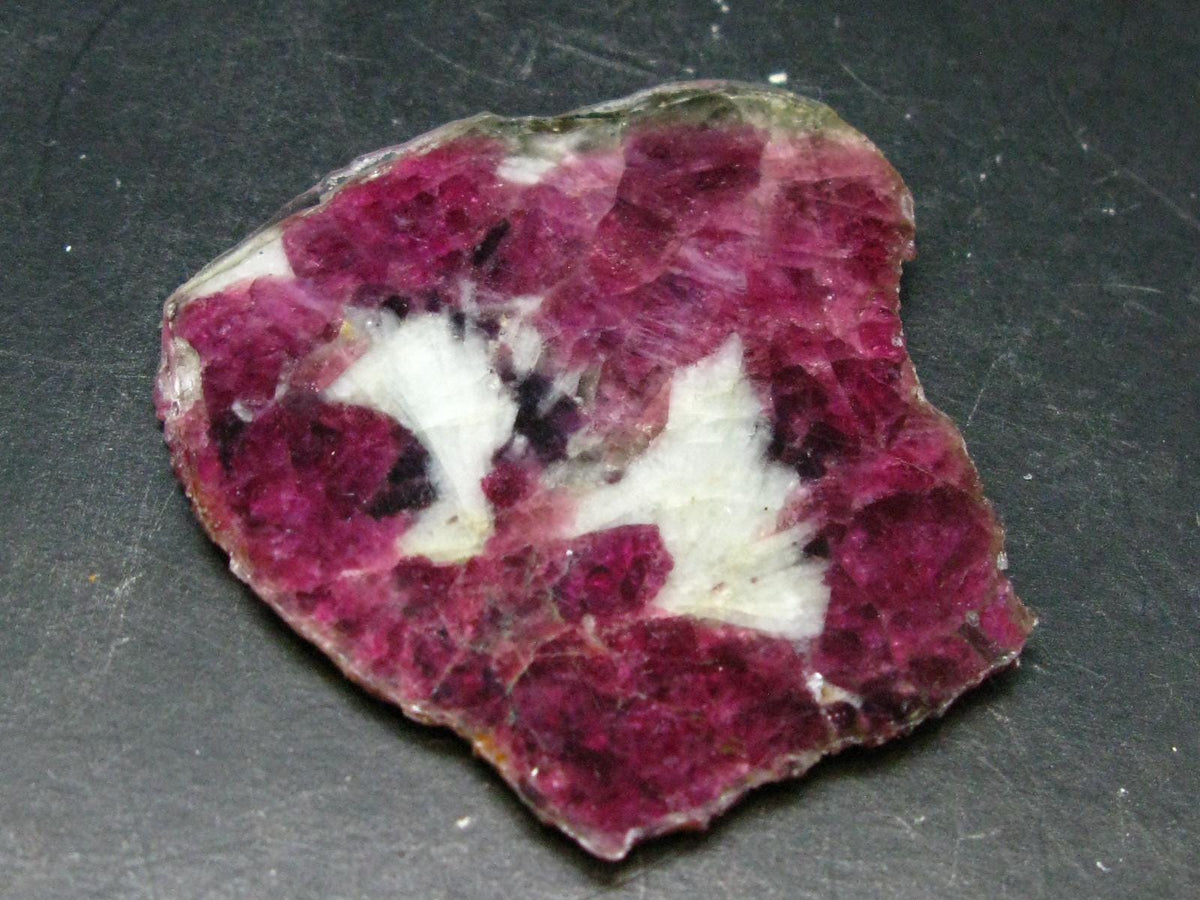 Stunning Tourmaline in Quartz Slice From Russia - 2.8"