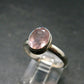 Pink Beryl!! Amazing Natural Morganite Silver Ring From Brazil - Size 8 - 3.34 Grams
