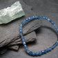Santa Maria Aquamarine Genuine Bracelet ~ 7 Inches ~ 4mm Round Facetted Beads