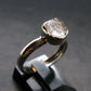 Gray Herderite Silver Ring from Africa - Size 6 - 1.93 Grams