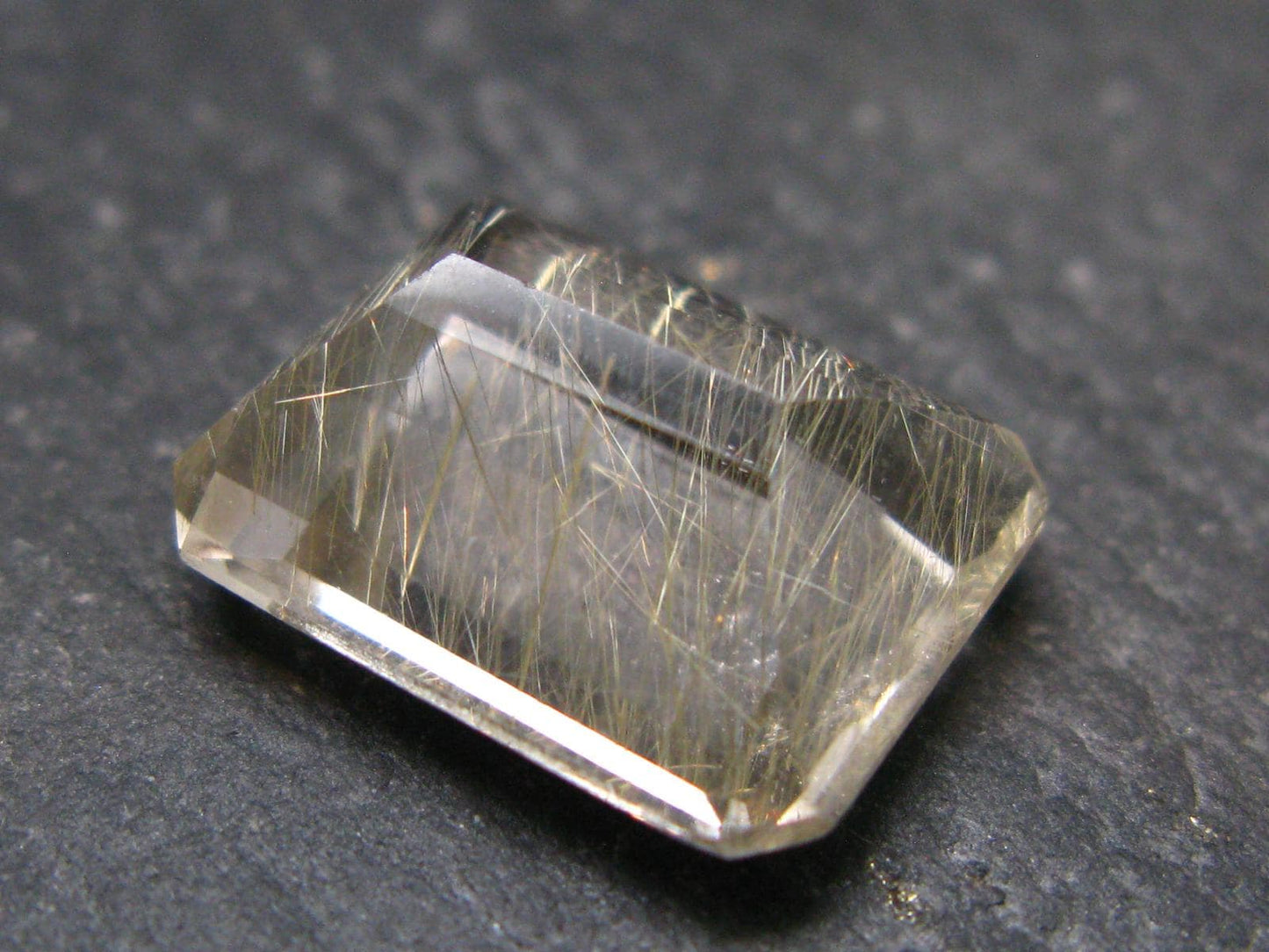 Rutilated Quartz Cut Stone From Brazil - 9.78 Carats