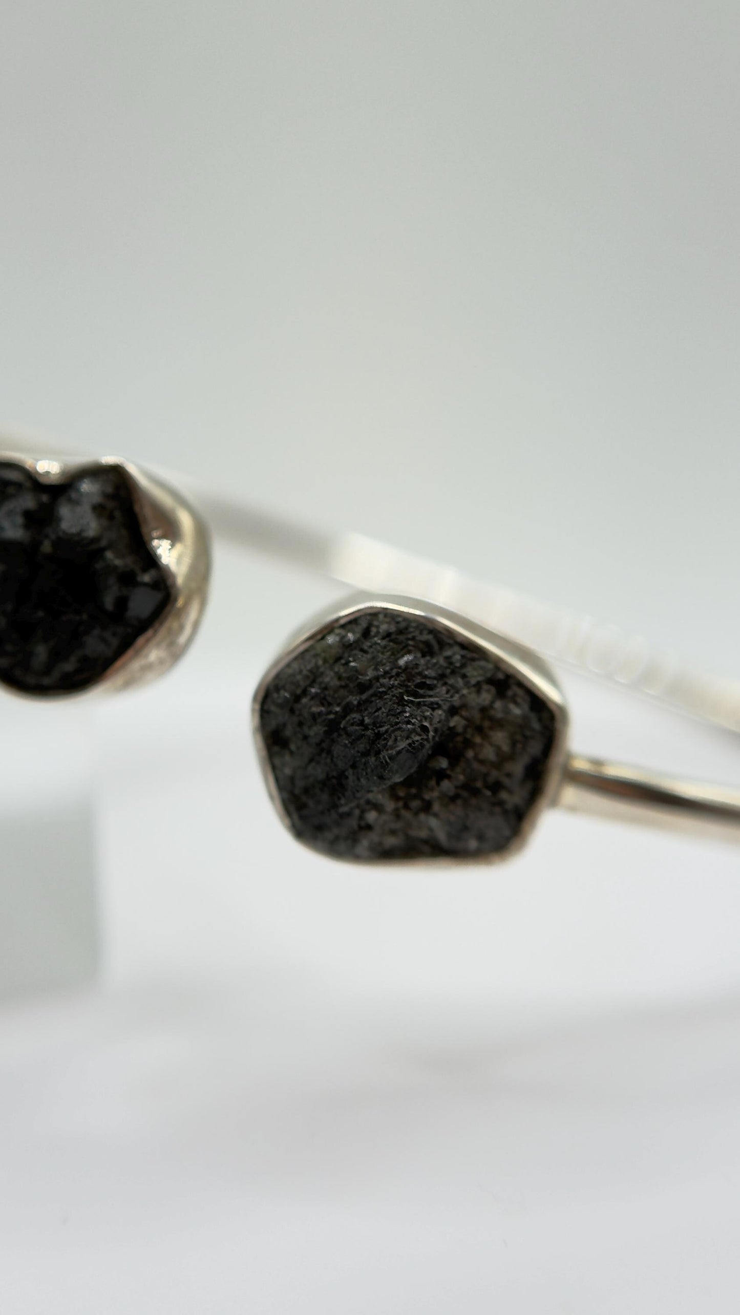 Alexandrite Cuff Bracelet Raw Color Change Gemstone Silver Open Bangle June Birthstone Jewelry