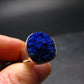 Royal Blue Rough Azurite Sterling Silver Ring - Size 7.5 - 8.33 Grams