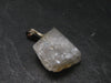 Rare Clear Natrolite Crystal Silver Pendant From Tanzania - 0.8" - 1.71 Grams