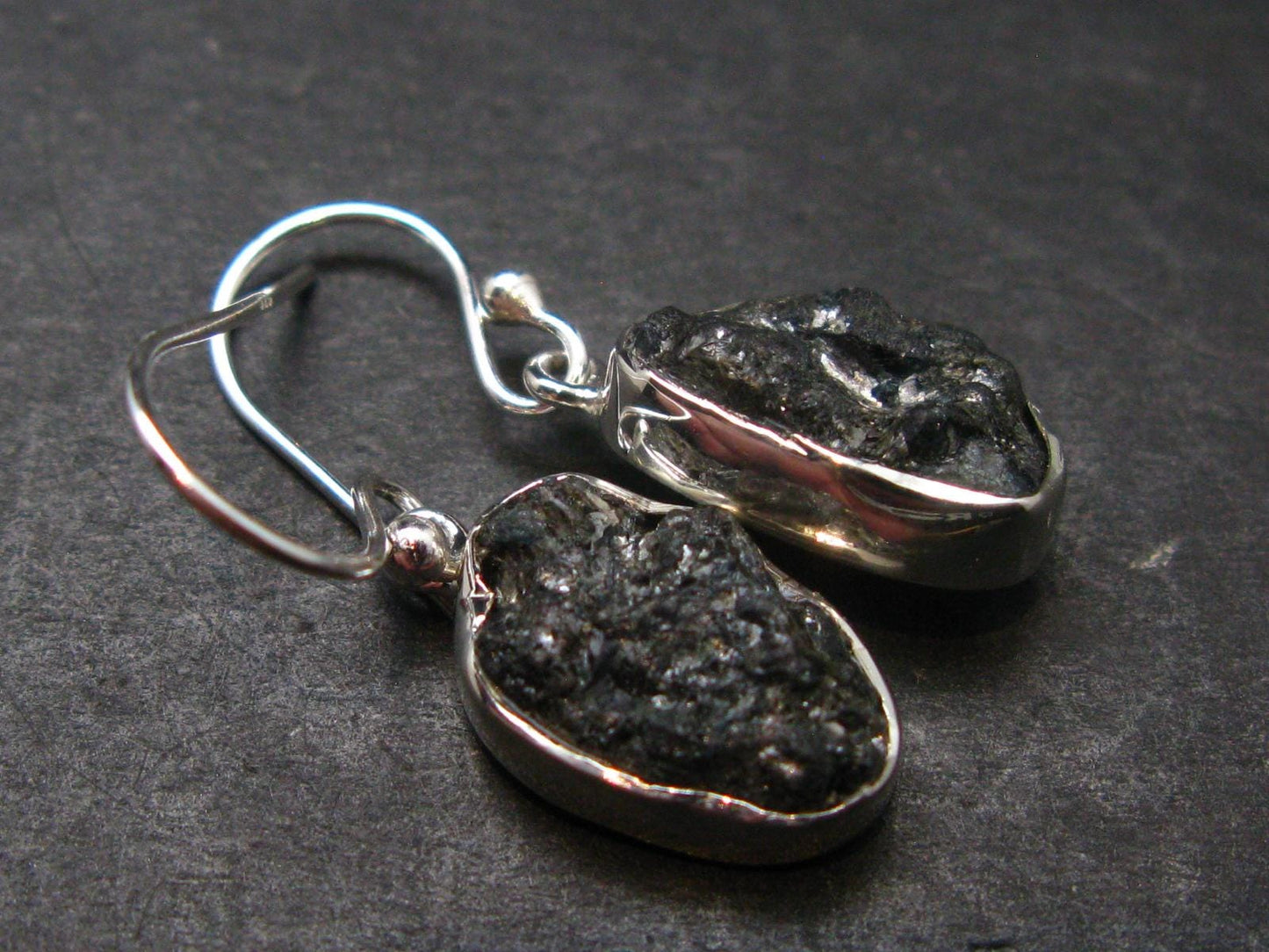Alexandrite Sterling Silver Earrings from Brazil - 1.2" - 3.64 Grams
