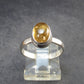 Fabulous Untreated Imperial Topaz 925 Silver Ring from Brazil - Size 6.25 - 2.89 Grams