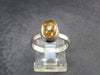 Fabulous Untreated Imperial Topaz 925 Silver Ring from Brazil - Size 6.25 - 2.89 Grams