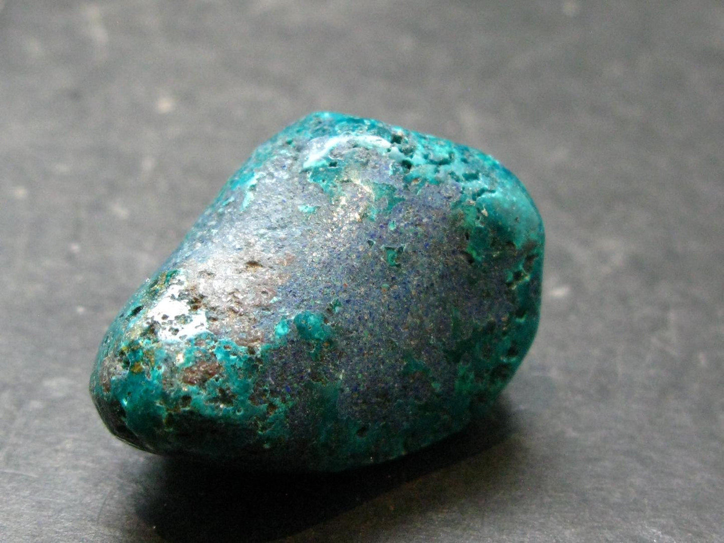 Very Nice Tumbled Dioptase Stone from Congo - 1.3" - 25.46 Grams