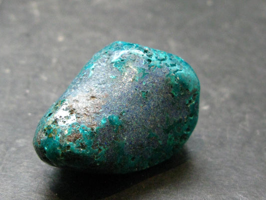 Very Nice Tumbled Dioptase Stone from Congo - 1.3" - 25.46 Grams