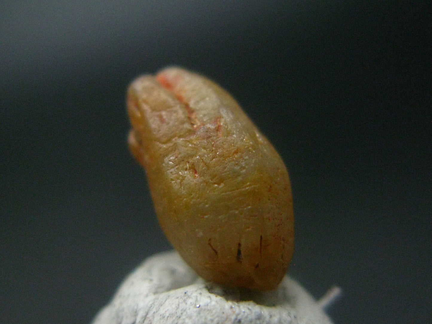 Large Gem Yellow Sapphire Corundum Crystal From Sri Lanka - 0.5" - 4.42 Carats