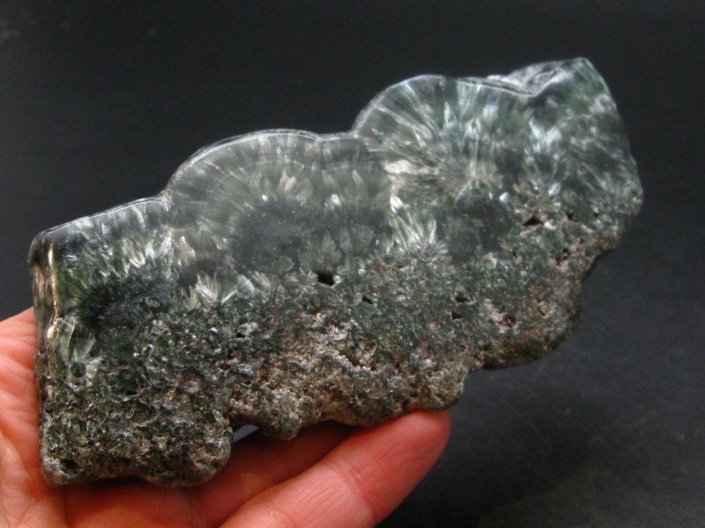 Nice Polished Seraphinite Clinochlore Stalactite Slab From Russia - 4.5" - 101.11 Grams