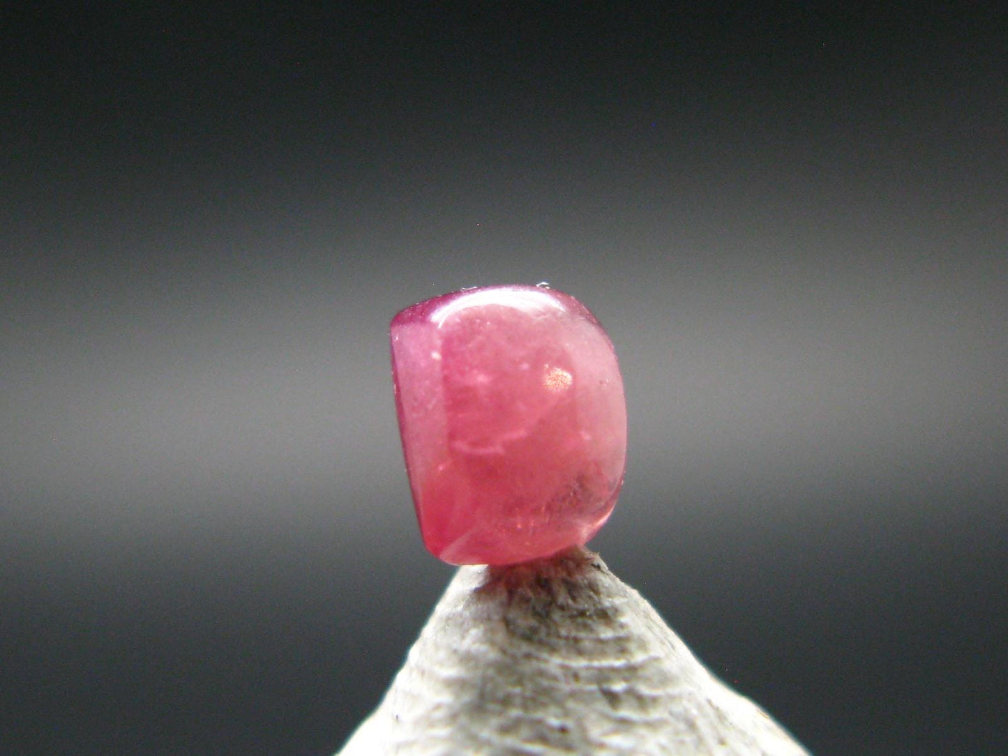 Rare Gem Bixbite Red Beryl Emerald Cabochon From Utah USA - 0.34 Carats - 4.2x3.5 mm