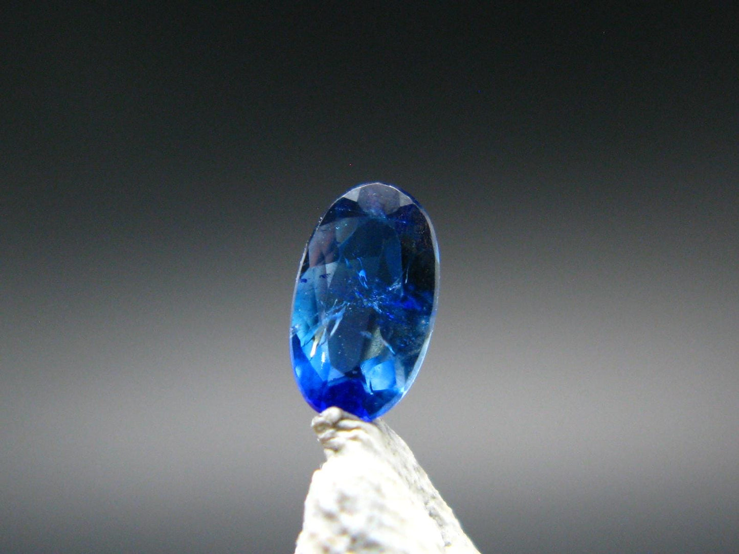 Rare Lazulite Cut Stone from Canada - 0.15 Carats - 5x3mm