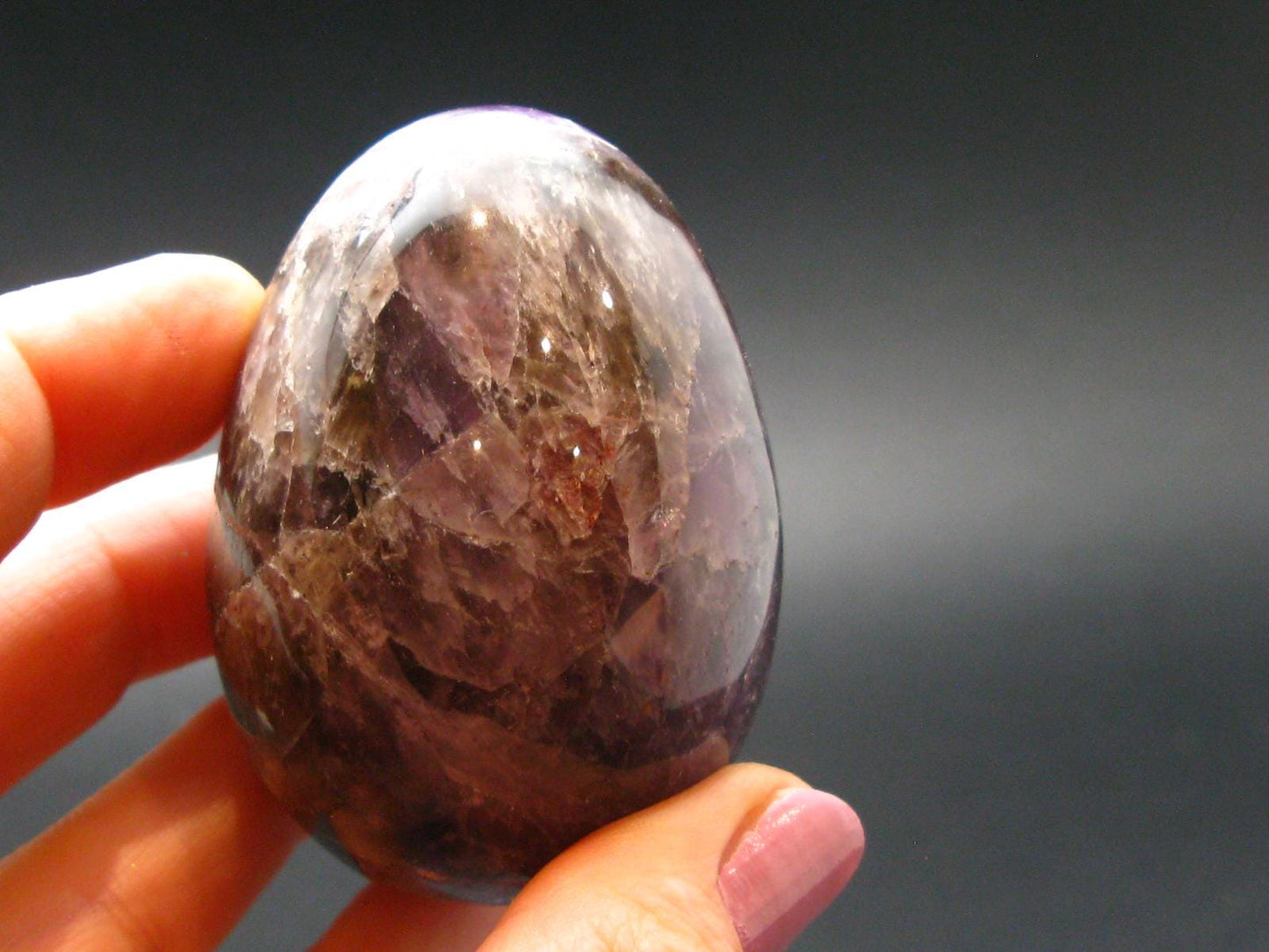 Cacoxenite Egg From Brazil - 2.2" - 132.77 Grams
