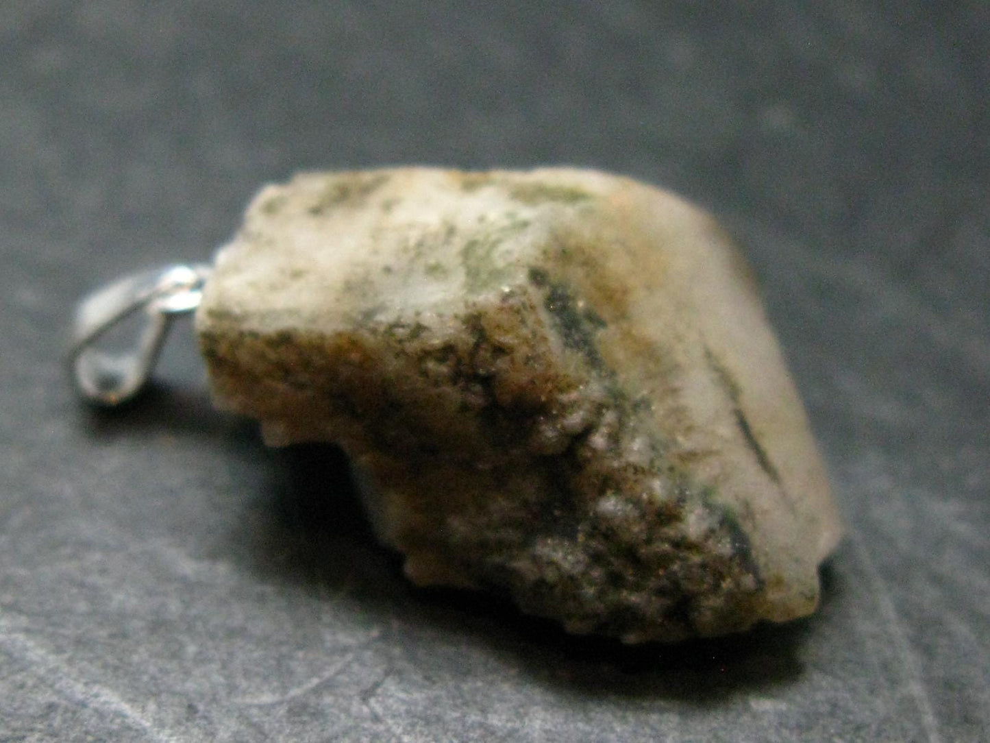 Phenakite Phenacite Crystal Silver Pendant From Brazil - 1.1" - 4.75 Grams