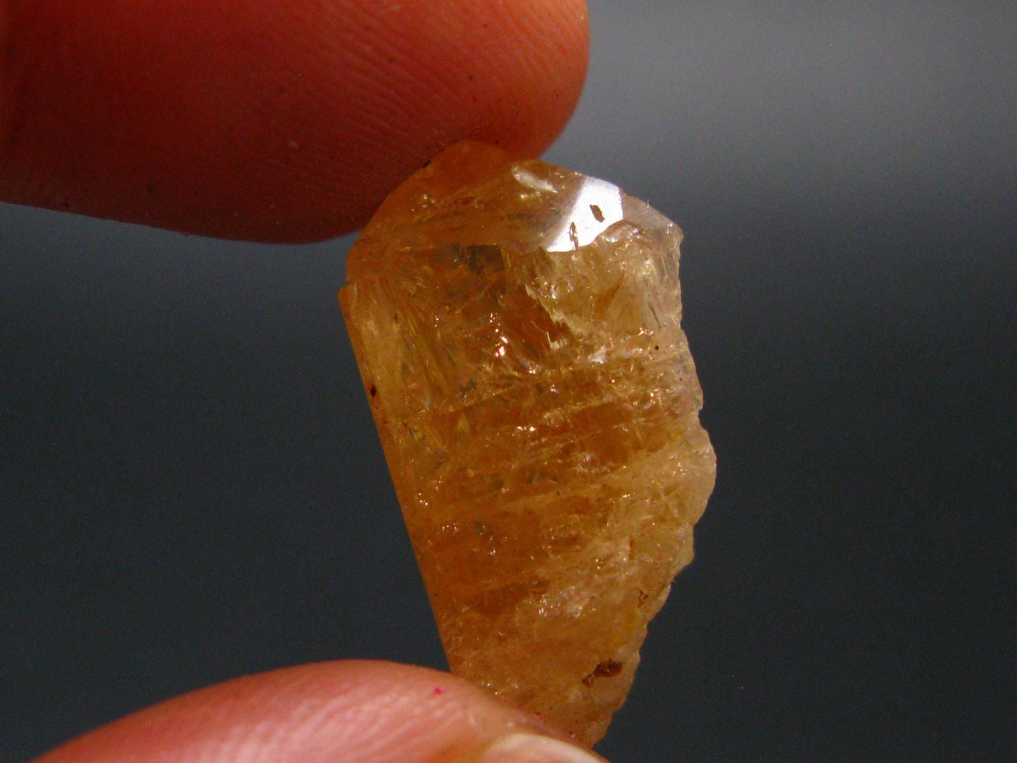 Imperial Topaz Crystal From Brazil - 0.8" - 3.59 Grams
