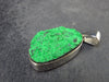 Uvarovite (Green Chromium Garnet) Cluster Silver Pendant from Russia - 1.4" - 7.0 Grams