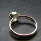 Gray Herderite Silver Ring from Africa - Size 7 - 1.88 Grams