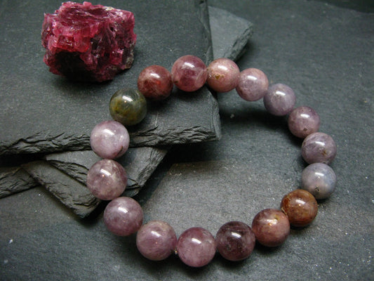 Spinel Genuine Bracelet ~ 7 Inches ~ 12mm Round Beads
