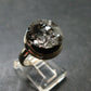 Unpolished Elite Shungite Silver Ring from Russia - Size 8 - 5.35 Grams