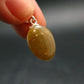 Yellow Sapphire Silver Pendant From Sri Lanka - 0.9" - 15.0 Carats