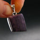 Rare High-Quality Charoite Silver Plated Pendant From Russia - 1.3" - 6.52 Grams