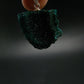 Dioptase Crystal Silver Pendant from Congo - 6.03 Grams - 1.1"
