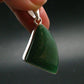 Natural Green Aventurine Silver Plated Pendant From Brazil - 7.88 Grams
