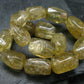 Gem Golden Scapolite Genuine Bracelet ~ 7 Inches ~ 15mm Tumbled Beads