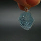 Natural Blue Topaz Crystal Silver Pendant From Russia - 1.0" - 28.10 Carats
