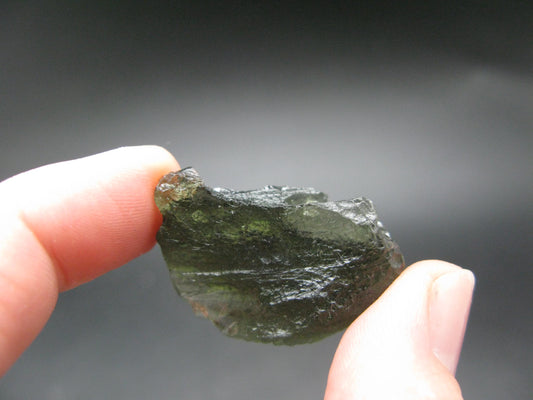 Moldavite Tektite Raw Piece from Czech Republic - 1.2" - 32.20 Carats - 6.46 Grams