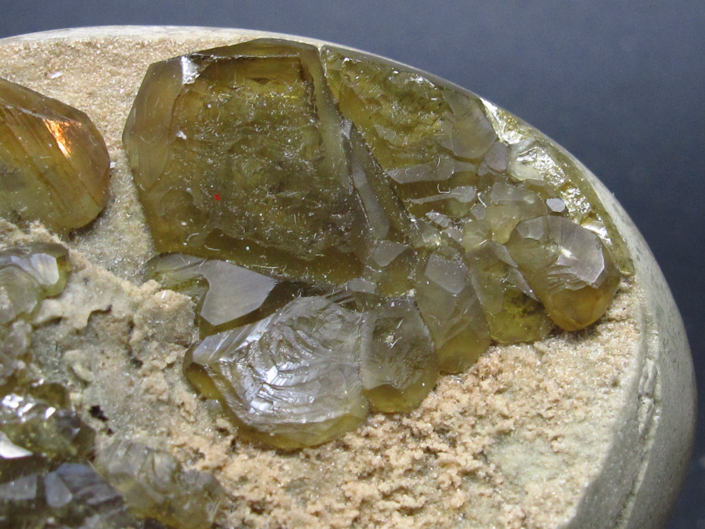 Rare Demantoid Garnet cluster Egg from Madagascar - 2.4"