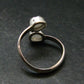 Very Rare White Cryolite 925 Silver Ring from Greenland - Size 7 - 2.38 Grams