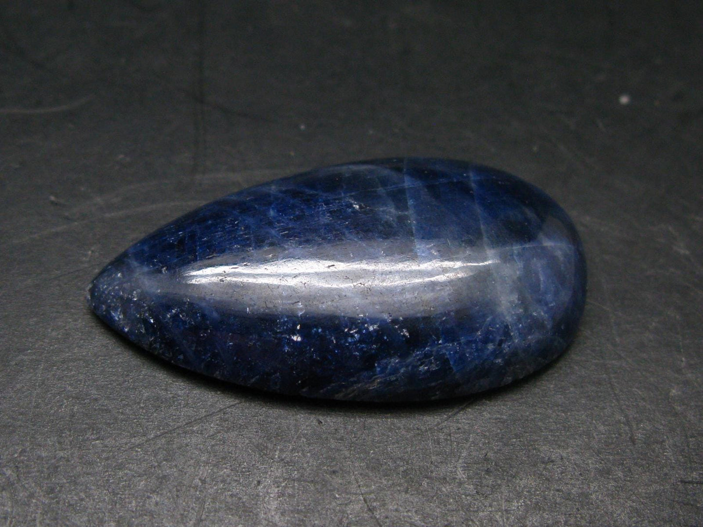 Blue Sapphire Corundum Cabochon From Madagascar - 1.8" - 23.01 Grams