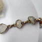 Raw Natural Phenakite (Phenacite) Crystal Bracelet in Sterling Silver - Weight 14.01 g