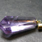 Amethyst Sterling Silver Gold Plated Pendant From Brazil - 1.5" - 7.16 Grams