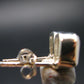 Natrolite Stud Earrings Sterling Silver From Tanzania - 1.36 Grams