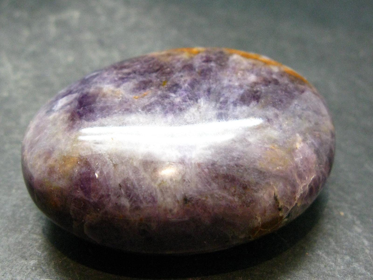 Rare Auralite Super 23 Amethyst Tumbled Stone From Canada - 2.1"