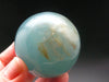 Stunning Lemurian Aquatine Blue Calcite Ball Sphere From Argentina - 1.7" - 125.05 Grams