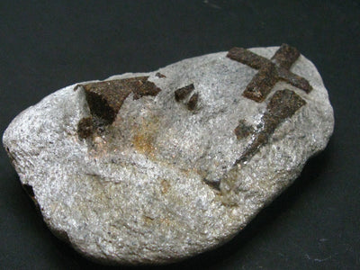 A Perfect Staurolite Crystal on Matrix from Russia - 3.3" - 138.46 Grams