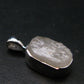 Raw Rare Natrolite Crystal Silver Pendant From Russia - 0.7" - 1.21 Grams