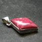 Thulite Silver Pendant From Norway - 1.2"