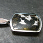 Rare Brahin Meteorite Slice With Olivine Pallasite Silver Pendant from Belarus - 1.2" - 4.36 Grams