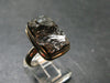 Unpolished Elite Shungite Silver Ring from Russia - Size 8 - 5.85 Grams