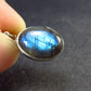 Blue Labradorite Silver Earrings From Madagascar - 4.55 Grams