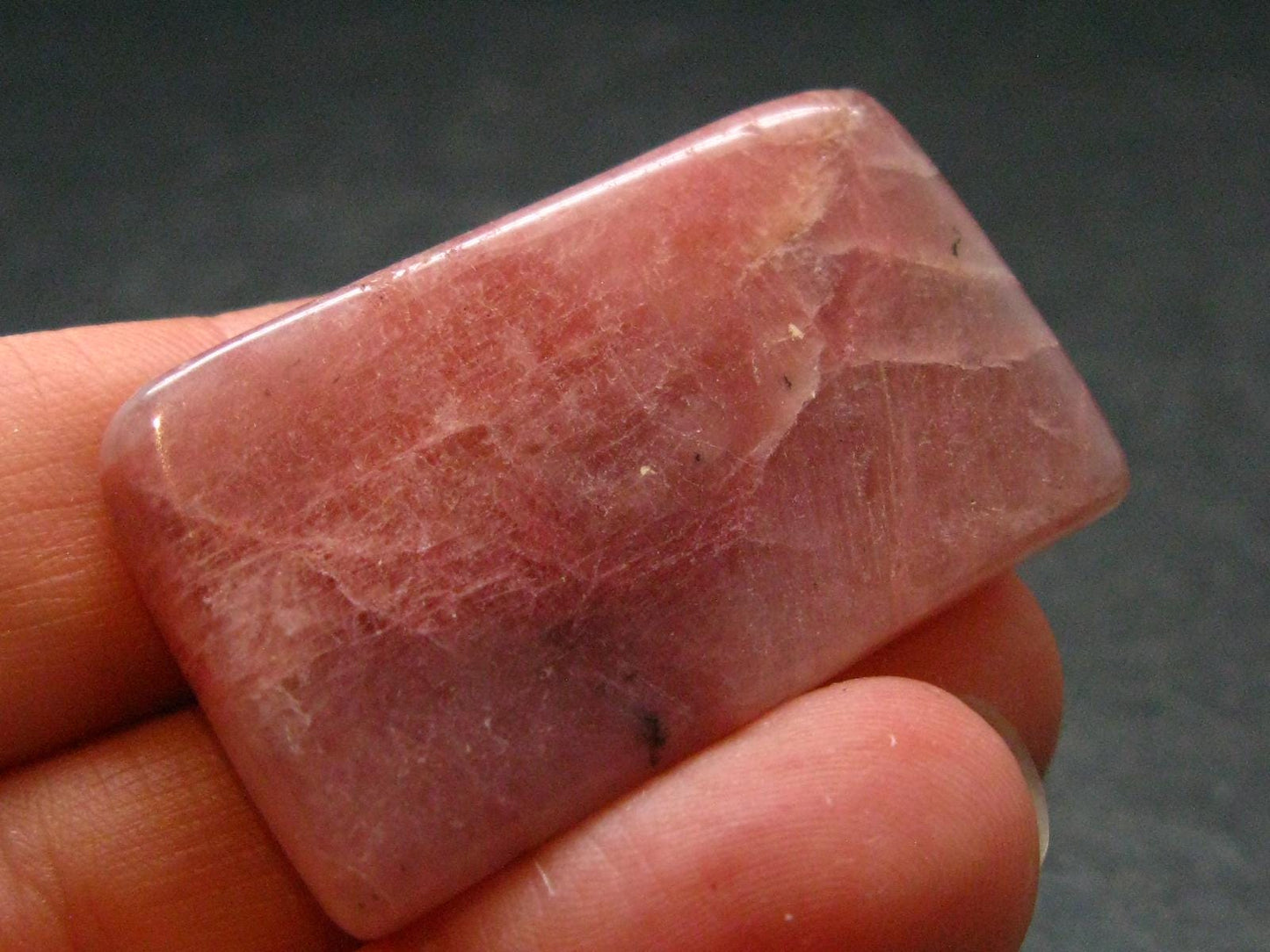 Rare Pink Petalite Tumbled Stone From Canada - 1.4" - 11.05 Grams